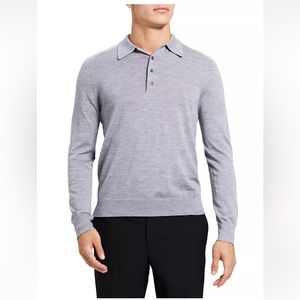 Theory Long-Sleeve Polo Shirt